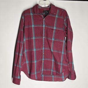 Pink and Blue Plaid Casual Button Down Shirt